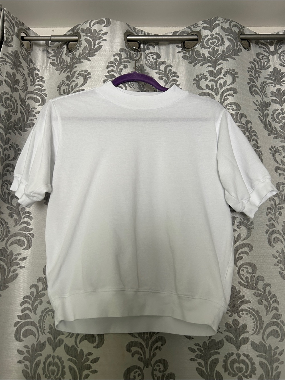 AYR White Short-Sleeve Crewneck Top